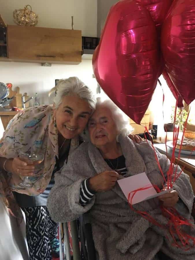 Eliza and her mother, Mrs Hanna Kaczynska, 28 September 2020