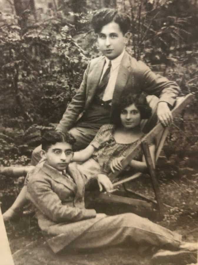 Eliza's grandmother, her uncle, and her 8-year old brother before the war